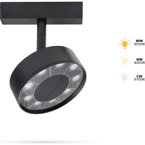 Griglia riflettente per binario 9W 9BS per binari SLIM TRACK e FiberFLEX 48VDC 3CCT 3000K, 4000K, 5700K (1/5)