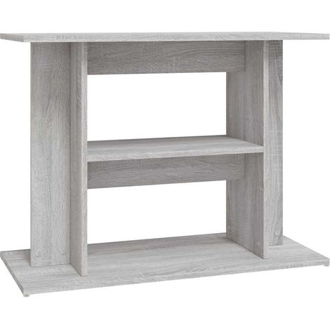 Support d'aquarium Gris Sonoma 80x35x60 cm Bois d'ingénierie