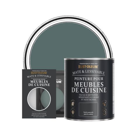 Peinture pour Meubles de Cuisine, Finition Mate - Deep Sea (1/2)