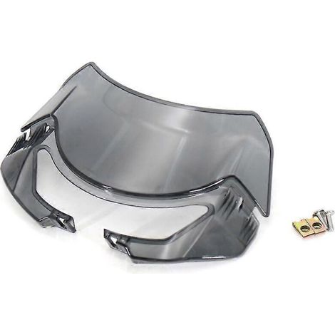 Déflecteur de vent pour pare-brise de Ford Street Triple 765 SR RS (compatible avec les modèles Street Triple S 660, 765R, 765S et 765RS des années 2020, 2021 et 2022) - Gris fumé