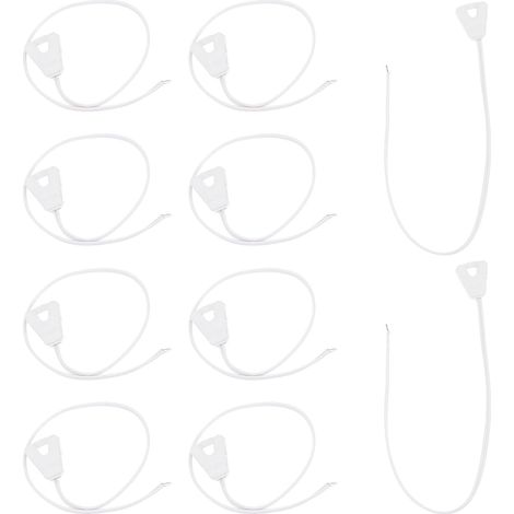 Câble de Connexion pour Tube Lumineux T8 en Fil Étamé et Pvc Blanc, 10 Pièces, Remplace Câble D'alimentation Défectueux, pour Boîtes Lumineuses LED (1/5)