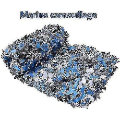 Filet de camouflage renforcé 3x10 mètres, toile de dissimulation pour piscine, voile d'ombrage extérieur, brise-vue jardin, auvent de plage imperméable. (1/3)