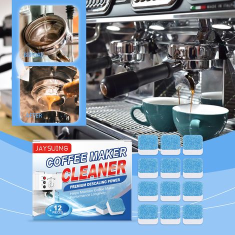 Coffee machine descaling effervescent tablets, cleaning tablets for stainless steel coffee machine filters - 12 pieces -- BIEMMEDUE (1/5)