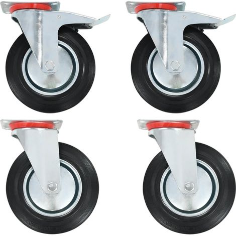 FIMEI Roulettes pivotantes 4 pcs 200 mm (1/5)