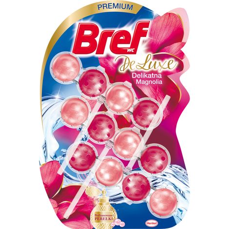 Percha de baño Bref Deluxe - Magnolia delicada, 3 x 50 g - Limpieza y aroma fresco