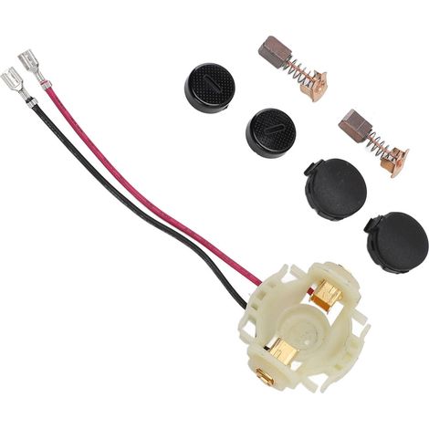Kit porte-balais en carbone : 2 balais en carbone, 1 porte-balais, 2 capuchons, 2 couvercles. Compatible avec les modèles BGA450, BGA452, DGA452, BGD800, BJS160 et BJS161. (1/5)