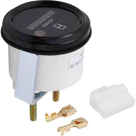 Compteur horaire quartz 12-36V DC AC – Précision ±0,01 – Design compact pour bateau, camion, moteur – Installation facile-DOU