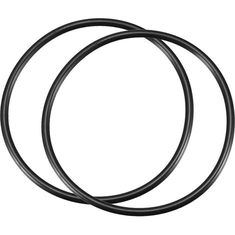 115x105x5mm Nitrile Rubber O-Rings 2 Pieces Round Black (1/5)