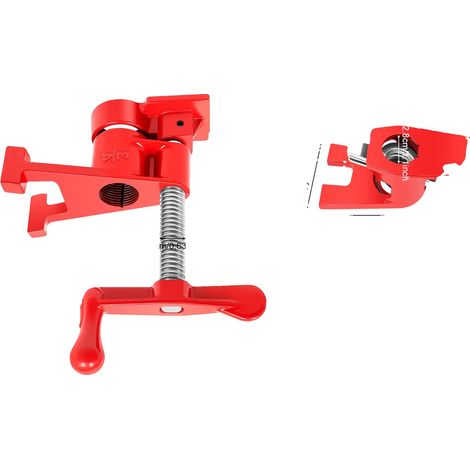 Jeu de serre-joints, fonte, tuyau de 3/4", spécifications, longueur totale 19 cm, hauteur du serre-tube 6 cm, nombre de pièces 4 (1/5)
