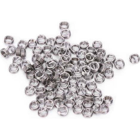 100 inserts filetés en acier inoxydable (SUS304) pour la réparation de filetages internes M2x0,4x1D (1/5)