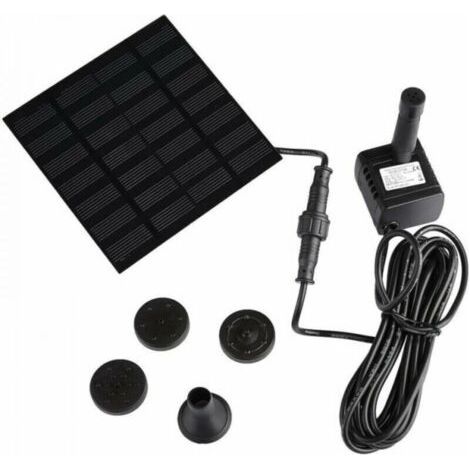 Pompe solaire miniature 7 V améliorée pour fontaine de jardin et bassin,Convient aux fontaines, cascades et jeux d'eau (1/5)