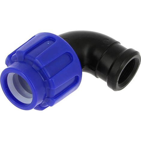 Coude compression 90° Ø25 femelle 20-27 10 bar