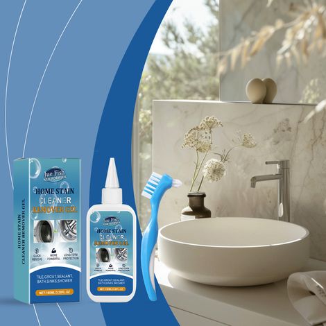 Haushaltsreinigungsgel für Wände, Badezimmer, Waschbecken und zur Schimmelbekämpfung – 100 ml Reiniger + 1 Bürste -- BIEMMEDUE (1/5)
