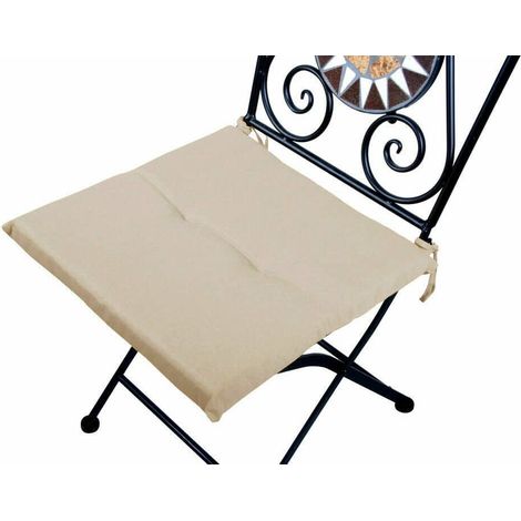 CUSCINO ANTIMACCHIA SEDIE SEDIA SEDUTA 40X40 cm TESSUTO VESTISEDIE BEIGE 513VE