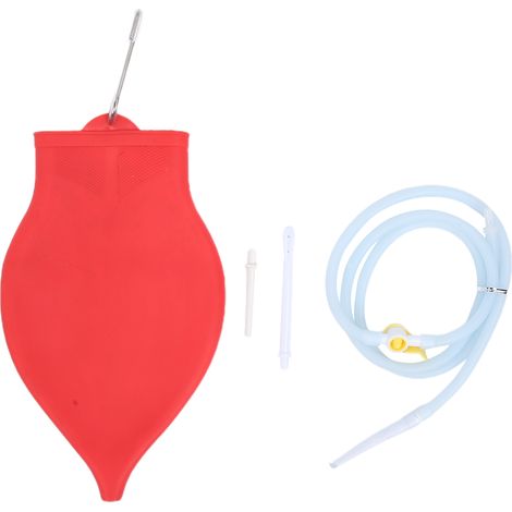 Kit de lavement 3L en silicone réutilisable pour nettoyage du côlon à domicile, sac de détox intestinale. (1/5)