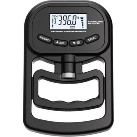 Powermètre numérique à main - 180 kg - Rechargeable - Dynamomètre électronique - Couteau de force de préhension - Entraîneur de force de préhension - Avec écran LCD - Pour le sport, la maison (1/5)
