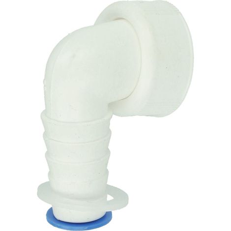 Raccord coudé 1’’ x 20 mm diamètre plastique blanc