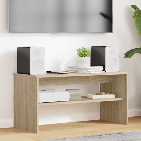 vidaXL TV Cabinet Sonoma Oak 80 x 35 x 40 cm Engineered Wood