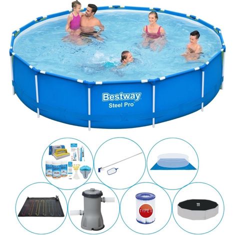 Bestway Bestway Steel Pro Ronde - 396x84 cm - 8-pièces S21616