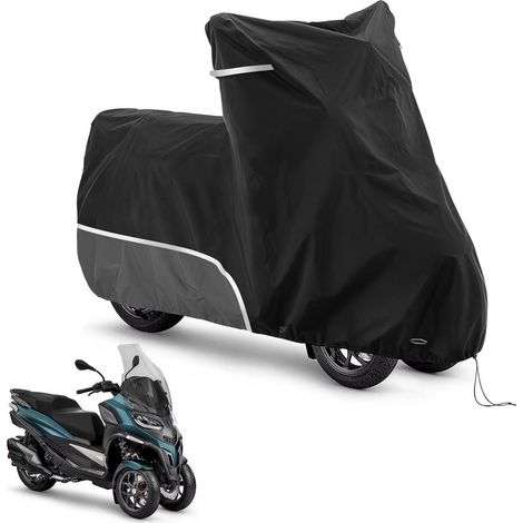 Motorradabdeckung wasserdicht für Piaggio MP3 250-530, 420D Oxford, Outdoor (1/5)