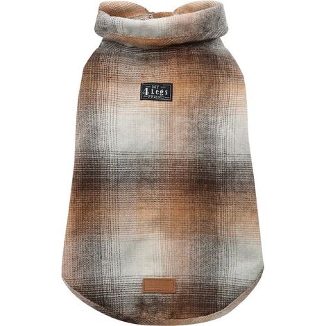 Flanel Beige 40 cm: Cappottino per cani effetto Camicia modello Flanel Beige