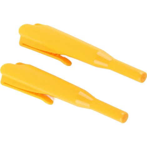 Zweiteiliger Zimmermanns-Druckbleistift, lange Spitze zum Anzeichnen von Holz, tiefer Stiftschutz mit Clip, gelb (1/5)