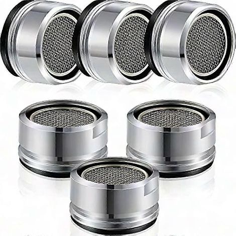 6-teiliges Universal-Luftsprudler-Set für Mischbatterien, 24-mm-Außengewinde, Messinggehäuse, Ersatzteil für Küchenspülen im Badezimmer. (1/5)