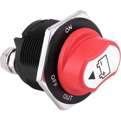 VINGVO interrupteur de mise à mort Max 32 V DC 200A CONT 300A INT interrupteur d\'isolateur de batterie de voiture marche / arrêt (1/4)