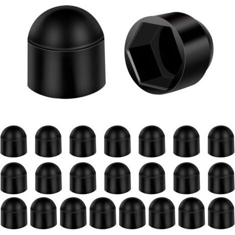 Cache-écrous M6 pour clé de 10 Anthracite 24 pcs Capuchons pour vis M6 pour clés de 10 mm,Cache vis et rivet (1/5)