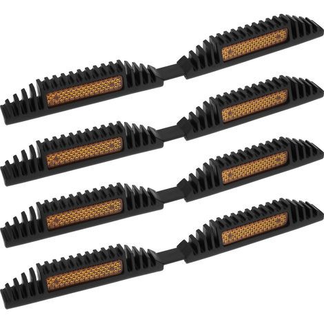 4Pcs Protecteurs de Bord de Porte de Voiture Bandes Anti-Collision en Caoutchouc Dur avec Réflecteurs Adaptés à La Plupart des Voitures Camionnettes Camions Orange (1/4)