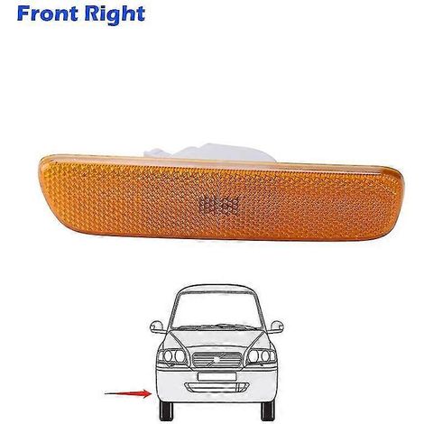 Bracingo Passend für Lexus RX300 RX 300 1999-2003 Auto Blinker Seitenmarkierungsleuchte Front Heckstoßstange Gelbe Blinkerleuchte--Gelb R (1/5)