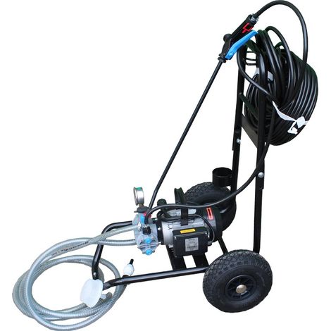 Phoenix – Pulvérisateur haute pression 650 L/h – Tuyau 25 m – Pompe polypropylène – Joints viton pour produits acides – Roues gonflables tout-terrain