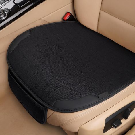 Coussin de Siège Auto pour Sièges Avant,Housses de Siège Universelles 51x50cm,Protège-Siège Anti-Glissant,Coussin Respirant contre la Transpiration,Tapis de Siège pour Voiture/SUV (1 × Siège Avant) (1/5)