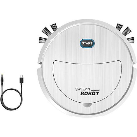 3-in-1-Saugroboter, ultradünner und leiser elektrischer Reinigungsroboter, weiß (1/5)