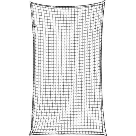 Filet pour remorque avec corde élastique noir 3,5x2 m PP (1/5)