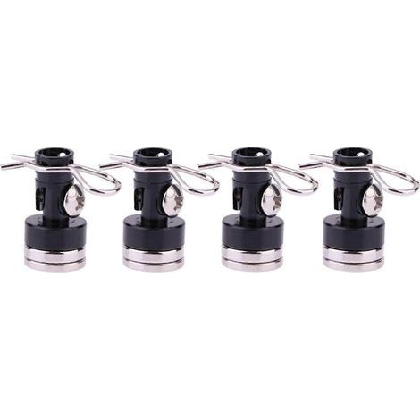 Unsichtbare magnetische Befestigungsteile für die Traxxas HSP 1:10 RC-Karosserie – Schwarz (1/5)