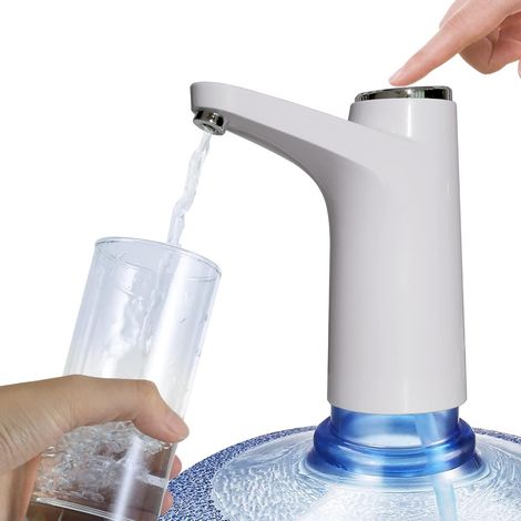 Distributeur d'eau en Bouteille - USB chargeant la Pompe à Eau Potable Distributeur d'eau électrique Portable Commutateur de Bouteille d'eau pour Bouteille Universelle de 5 gallons