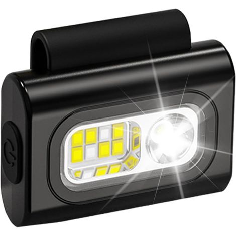 Outdoor-Nachtlauf-Multifunktions-wiederaufladbare Sport-Stirnlampe, tragbare Mini-Wäscheklammerlampe
