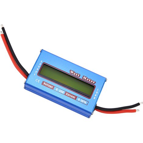 1 wattmètre numérique RC, testeur de puissance, testeur de tension DC 60 V 100 A, batterie à tension équilibrée (1/5)