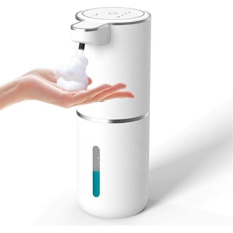 Berührungsloser Schaumseifenspender, 380 ml, USB-wiederaufladbar, automatischer Schaumseifenspender mit 4 Einstellungen - AquaForge (1/5)