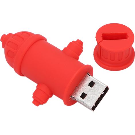 Clé USB 128GB en Forme de Bouche d'Incendie - Stockage Portable Mignon pour Étudiant ou Bureau