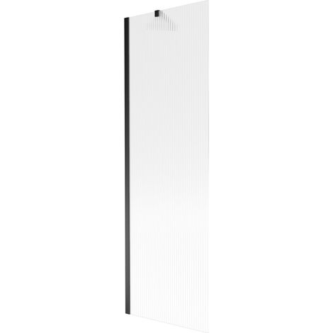 Mexen Next panel de ducha de bañera de 1 hoja 60 x 150 cm, rayas, negro - 895-060-000-00-09-70 (1/5)