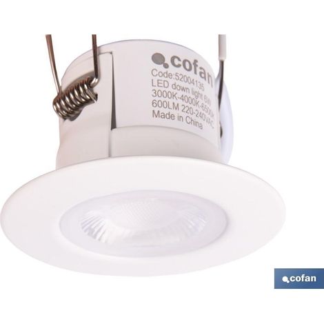 Downlight estanco 6 W IP65 con 3 CCT Ø80 x 50 mm (1/4)