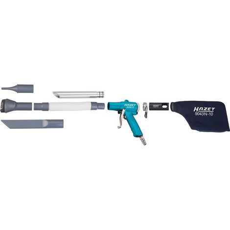 Pistola di aspirazione/soffiaggio Hazet 9043N-10 Consumo d'aria 96 l/min Pressione di esercizio 6,3 bar Tubo flessibile Ø 10 mm (1/5)