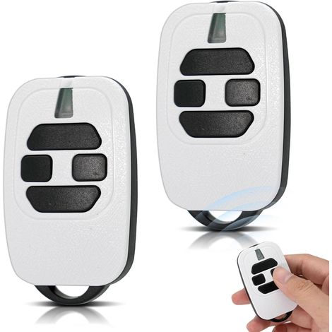 433,92 MHz Telecommande Portail, télécommande Compatible avec GTI2/4, GT2/4, Mio TR2/4, Mio TR2N/4N,Bip Portail de Garage,Blanc (Lot de 2) (1/5)