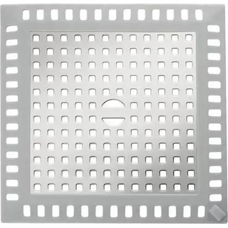 Verstopfungsfreies Edelstahl-Waschbeckensieb (quadratisch, silber)