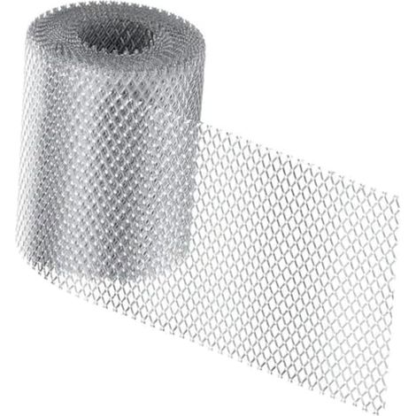 Rouleau de protection de gouttière en aluminium, filet de protection de gouttière de 6,1 m, maille anti-pluie pour bloquer les feuilles, les brindilles et les débris (1/3)