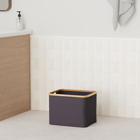 Panier a Linge Boite Rangement en Tissu Sans Couvercle 40L Utile Etagère Paniers Kallax Corbeille a Linge Enfant Paniers Dressing (1/5)