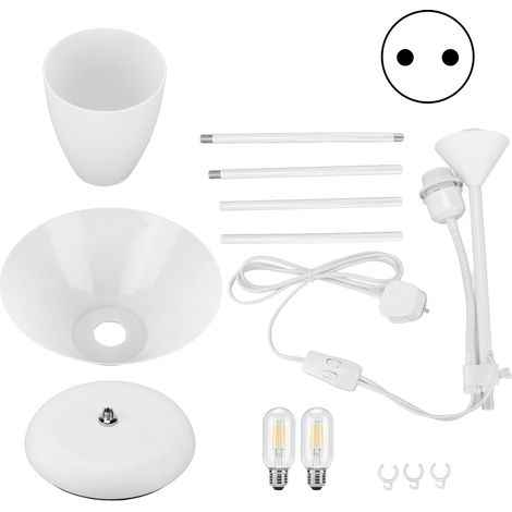 Lampadaire design 2 têtes, éclairage salon chambre, fiche UE 220V E27 (1/5)