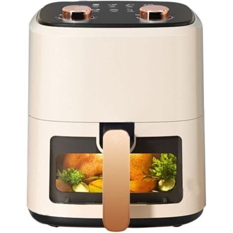 Friteuse à air Visual entièrement automatique multifonctionnelle sans fumée grande capacité (norme européenne 220V) visual 5,5L